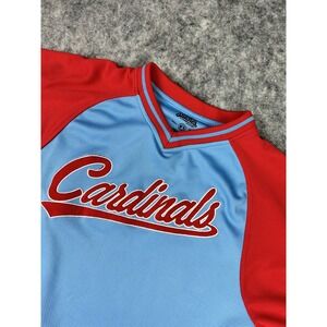 St Louis Cardinals Shirt Size‎ Small Blue Short Sleeve MLB Stitches Jersey Shirt